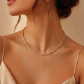Trinity Twist Necklace – 3 Tone Braided Chain