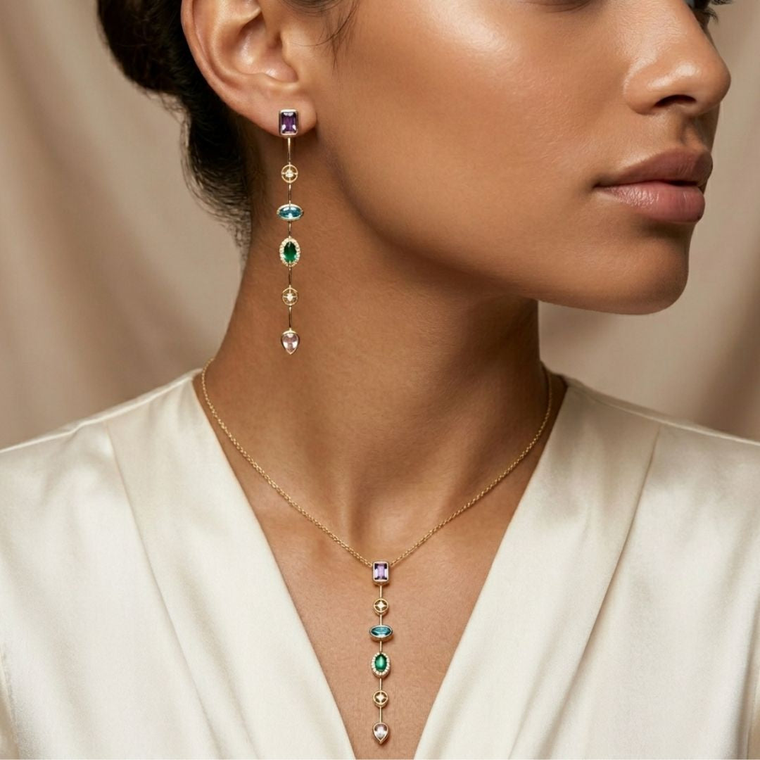 Serelune Cascade Necklace Set