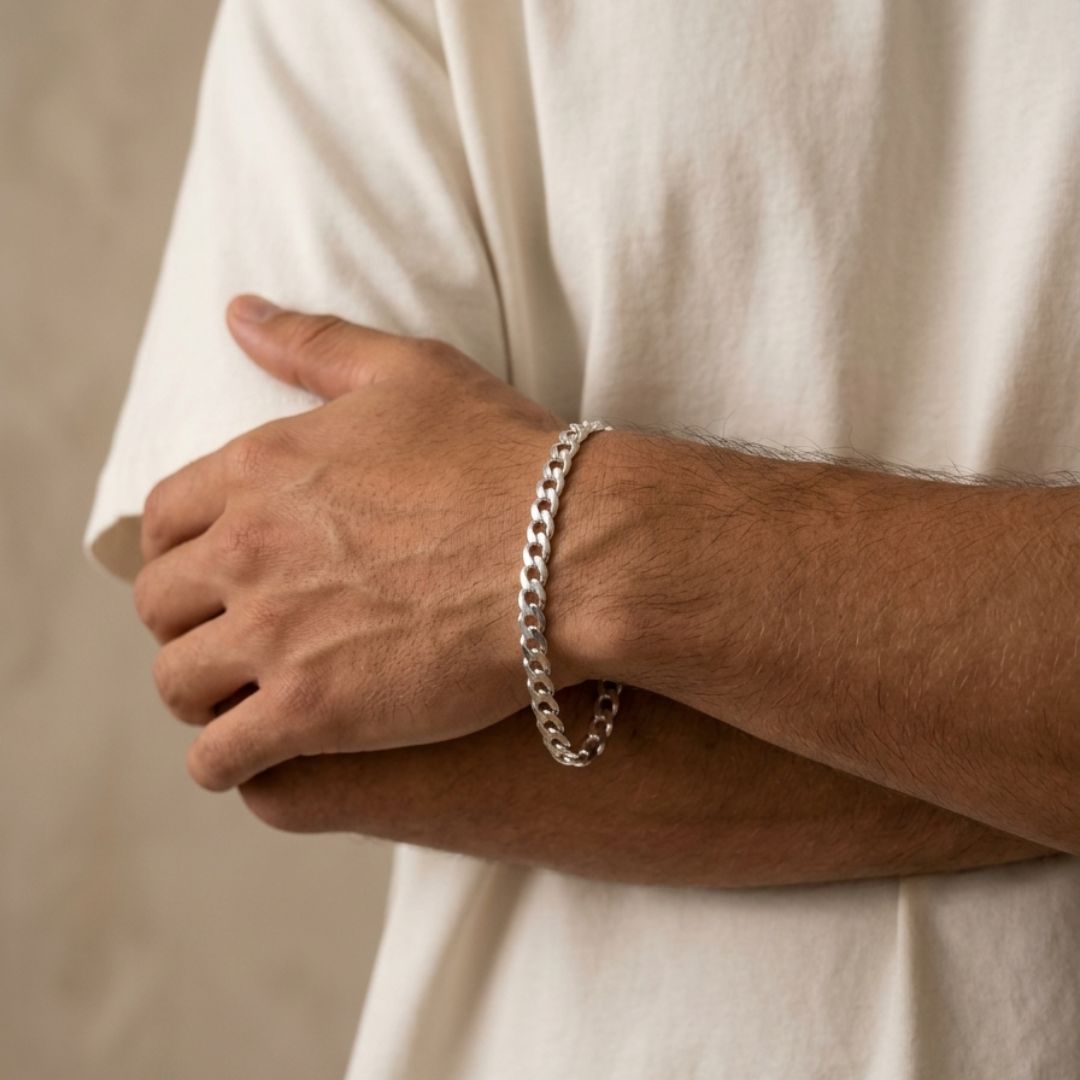 Silver Forge Chain Bracelet (14g)