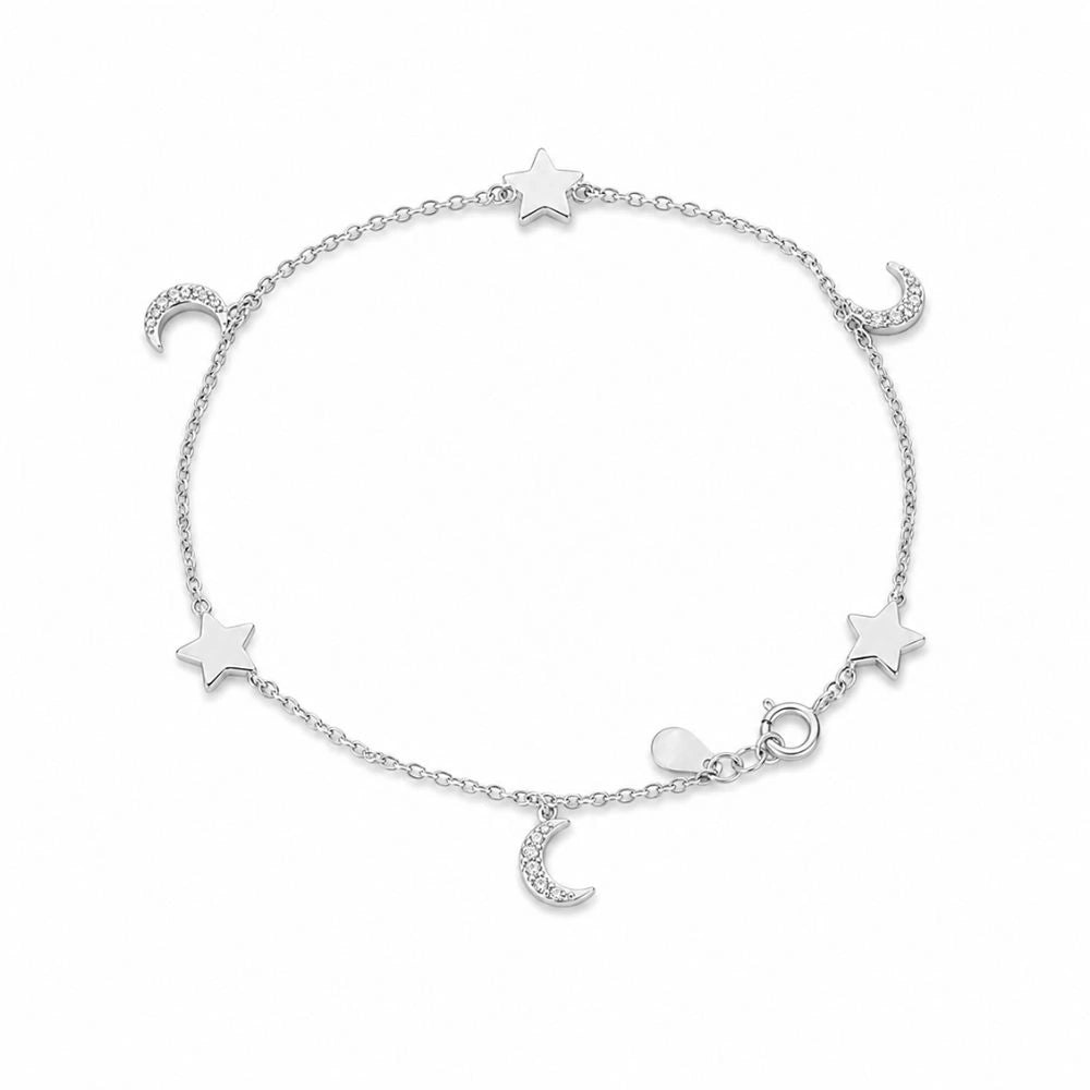 Celestial Charm Silver Bracelet