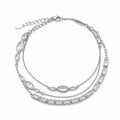 Silver Layered Bracelet 925