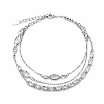 Silver Layered Bracelet 925