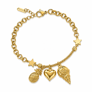 Celestial Charm Bracelet – Gold Edition
