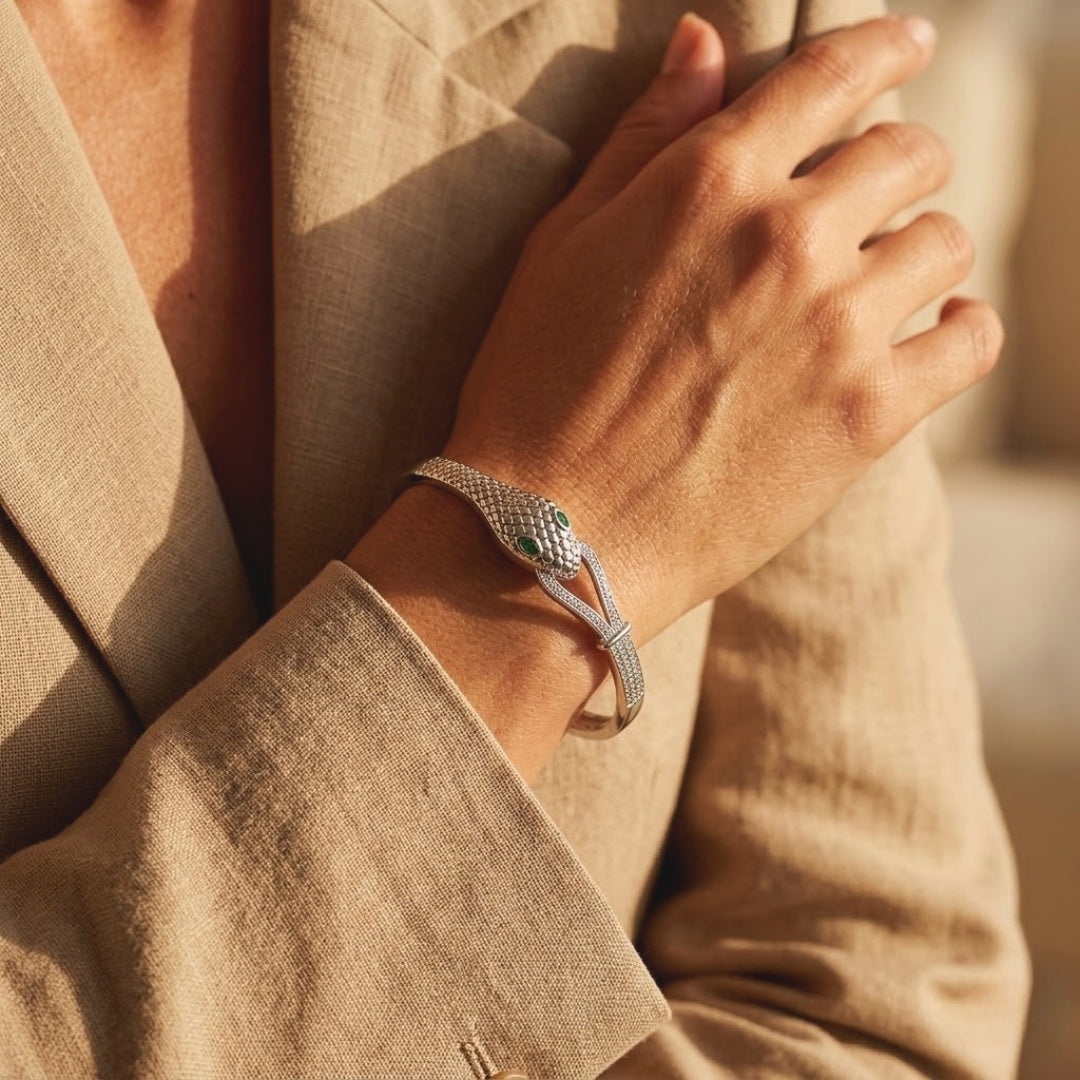 Virelle Serpent Pavé Cuff