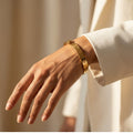 Aureon Medallion Lock Bangle