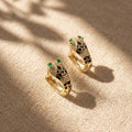 Serpentine Luxe Huggie Earrings