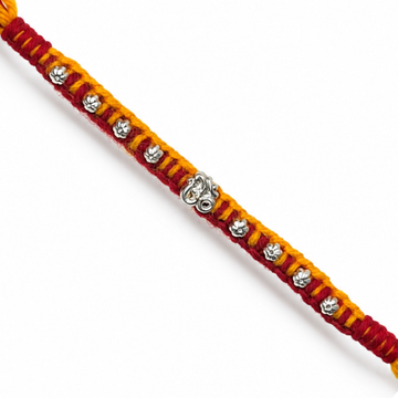 925 Sterling Silver MAULI KALAWA "OM" Rakhi Bracelet