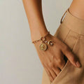 Luna Charm Link Bracelet – Gold Finish