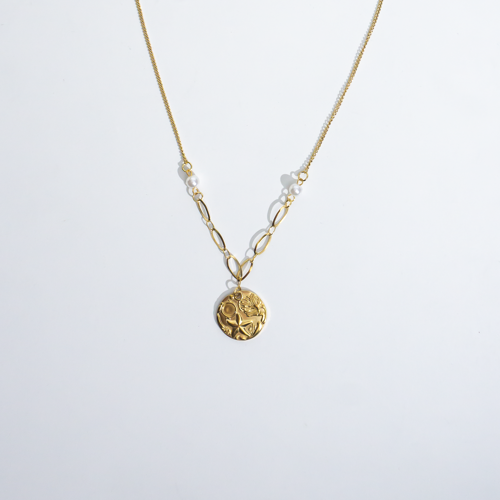 Flora Coin Necklace