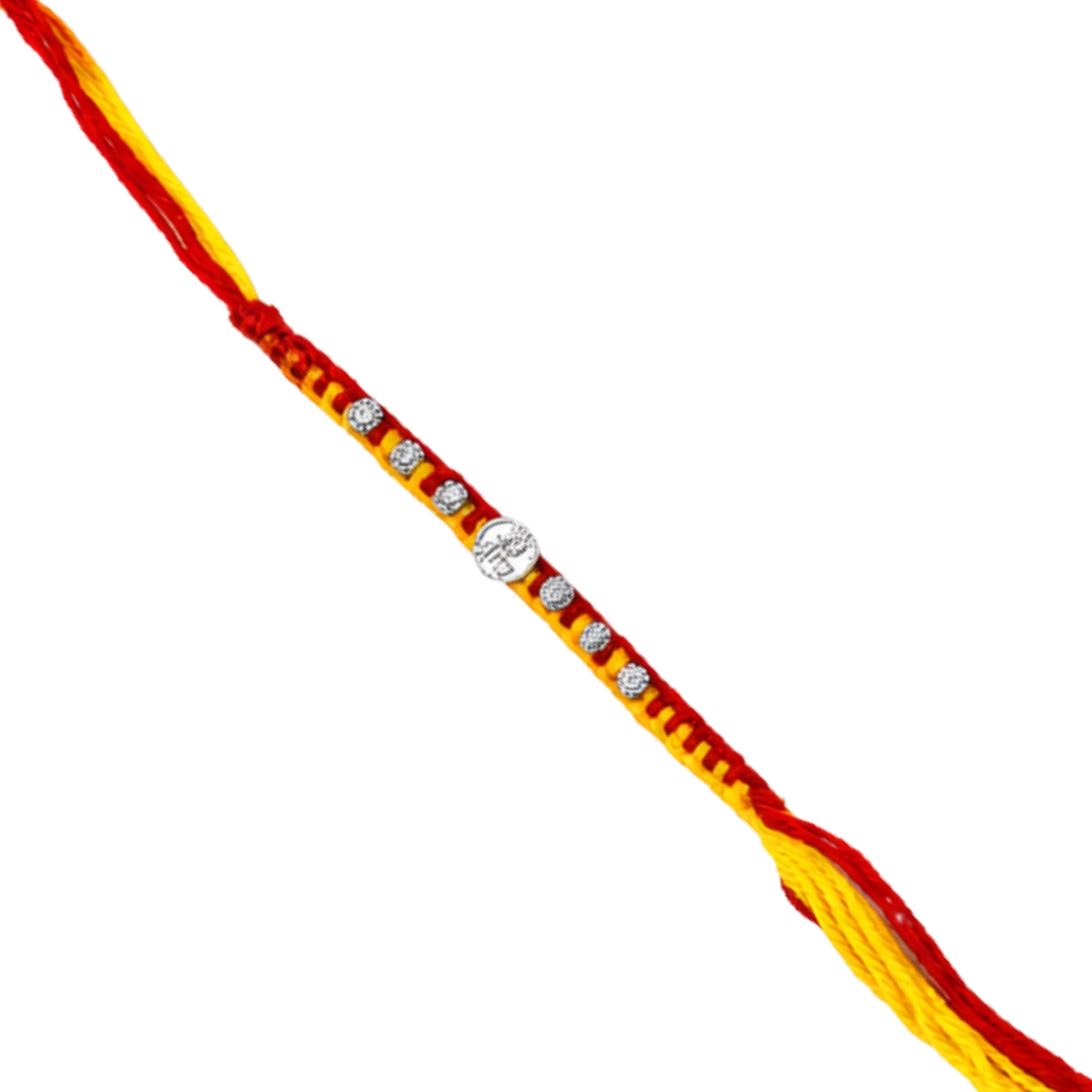 92.5 Sterling Silver MAULI KALAWA "Mere Bhayia" Rakhi Bracelet