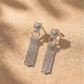 Panthéra Crystal Tassel Earrings