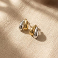 Dualuxe Two-Tone Hoop Earrings
