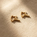 Nova Star Hoop Earrings