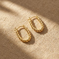 Luna Twist Hoop Earrings