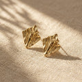 Auric Crinkle Stud Earrings