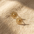 Solara Sunburst Stud Earrings