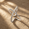 Étoile Crossing Pavé Ring