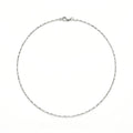 Silver Gleam Necklace – Diamond-Cut Stainless Steel Chain