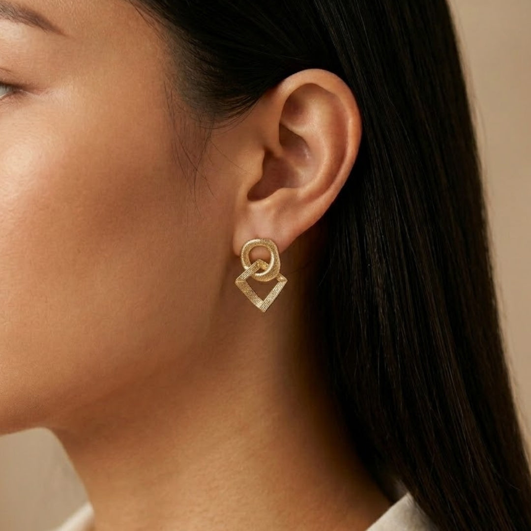Auréa Geometric Statement Earrings
