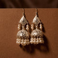 925 Silver Pearl Jhumkas