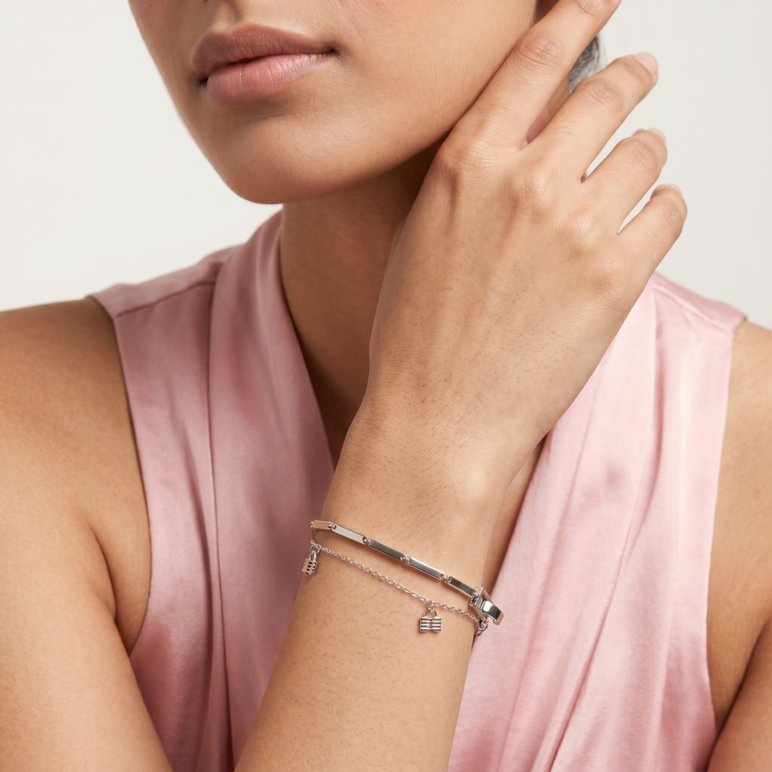 Silver Elysian Bar Bracelet 925