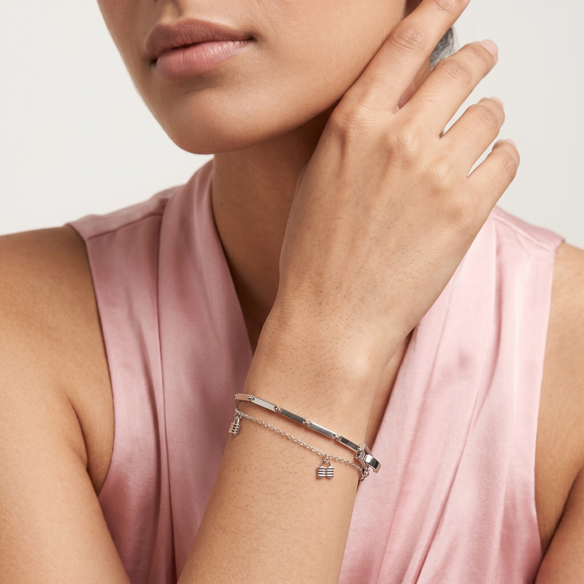 Silver Elysian Bar Bracelet 925