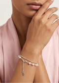 Silver Pearl Layered Bracelet 925