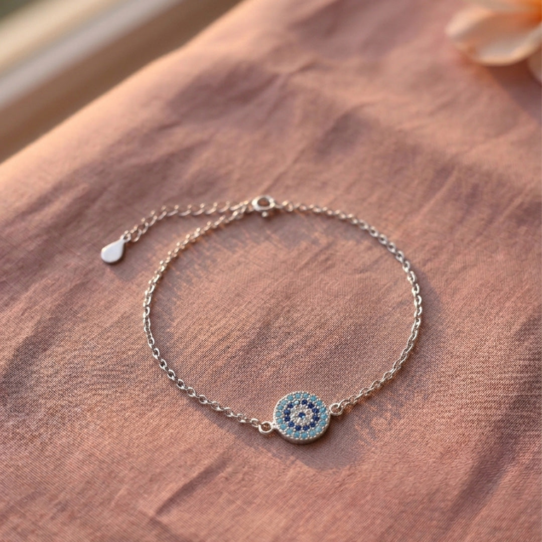 925 Silver Radiant Evil Eye Bracelet