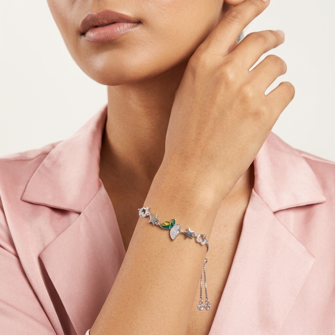 Silver Stardust & Soul Adjustable Bracelet 925