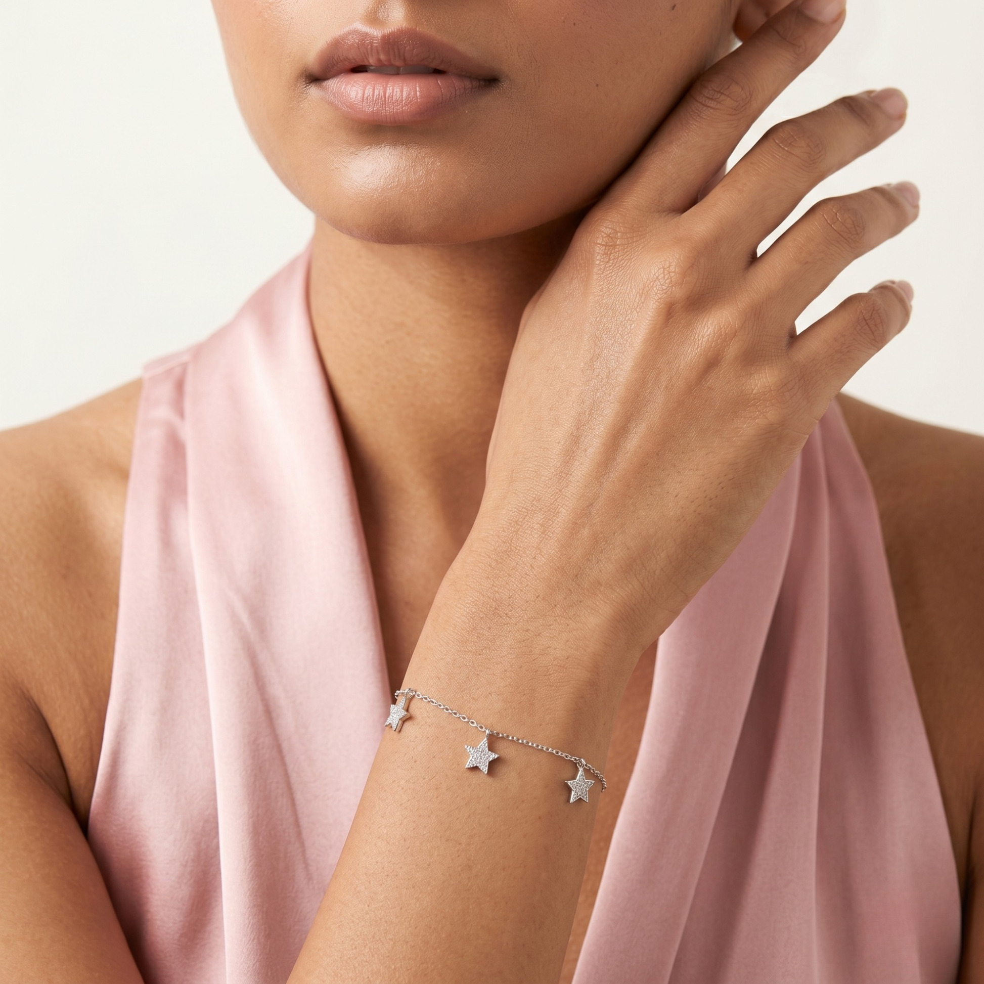 Silver Stella Chain Bracelet 925