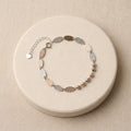 925 Silver dual tone Hammered Bracelet