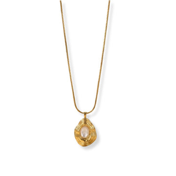 Aurex Drift Sculpted Pendant Necklace