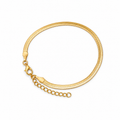 Golden Herringbone Brass Bracelet