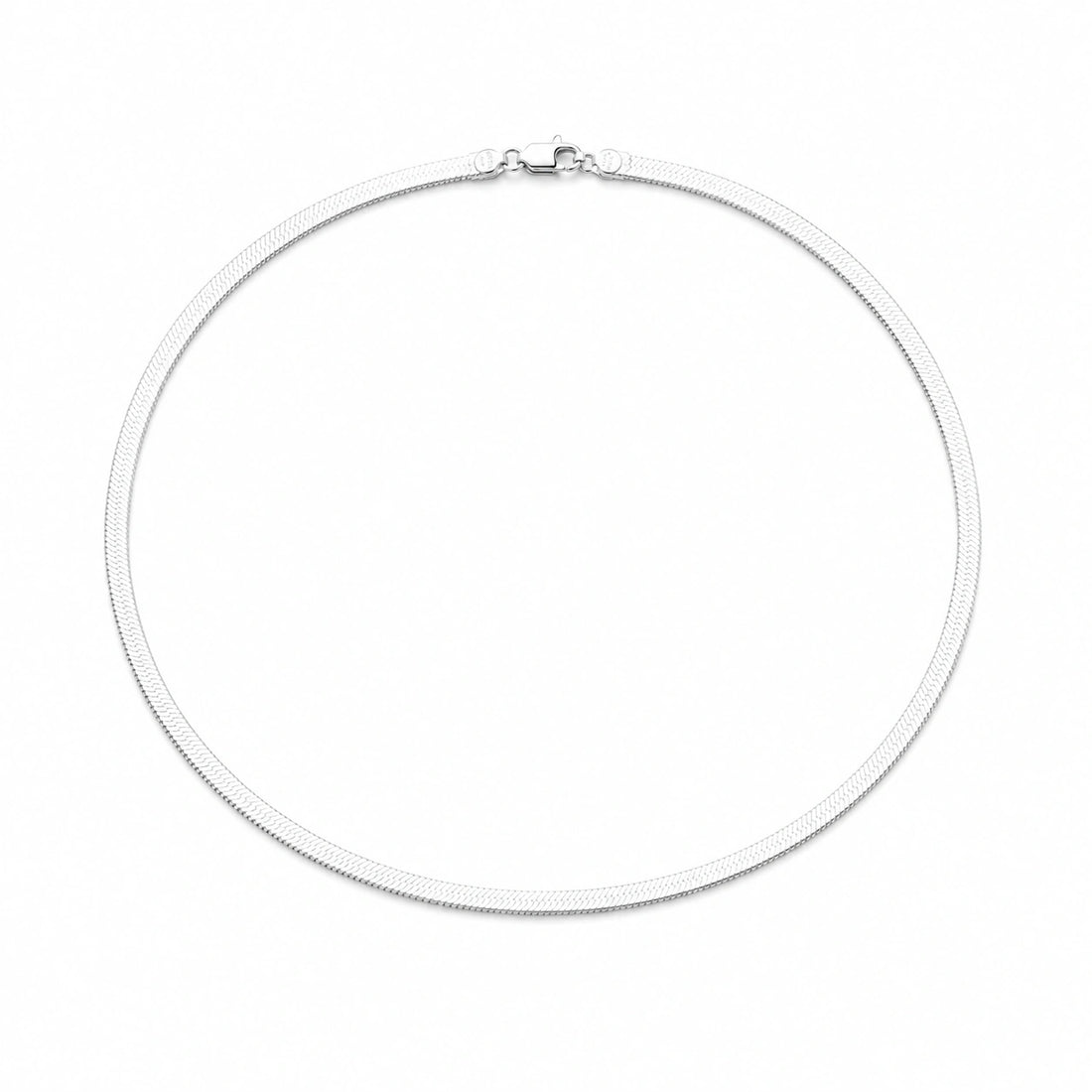 Silver Drift Flat Chain Necklace