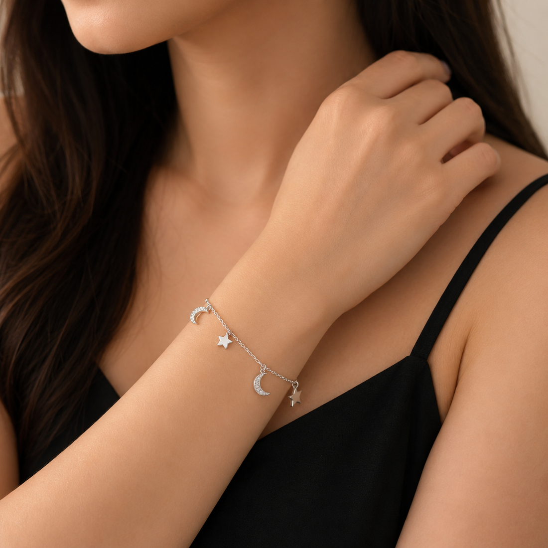 Celestial Charm Silver Bracelet