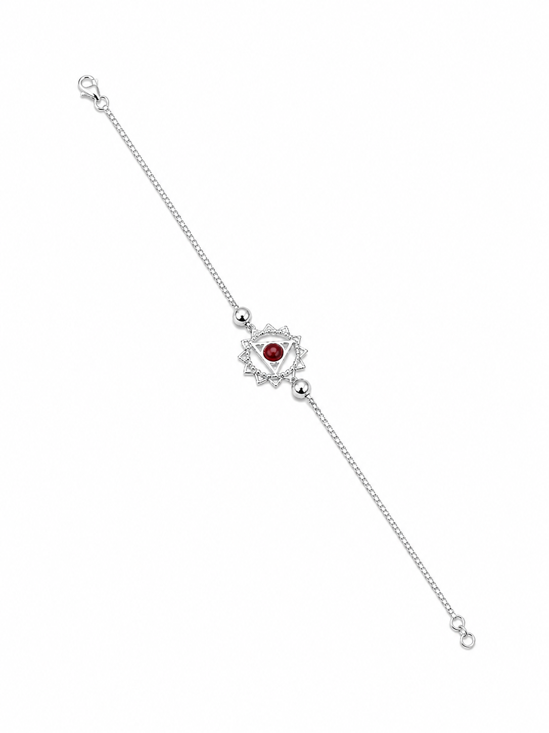 92.5 Silver Lapis Lauzali Chakra Rudraksha Rakhi