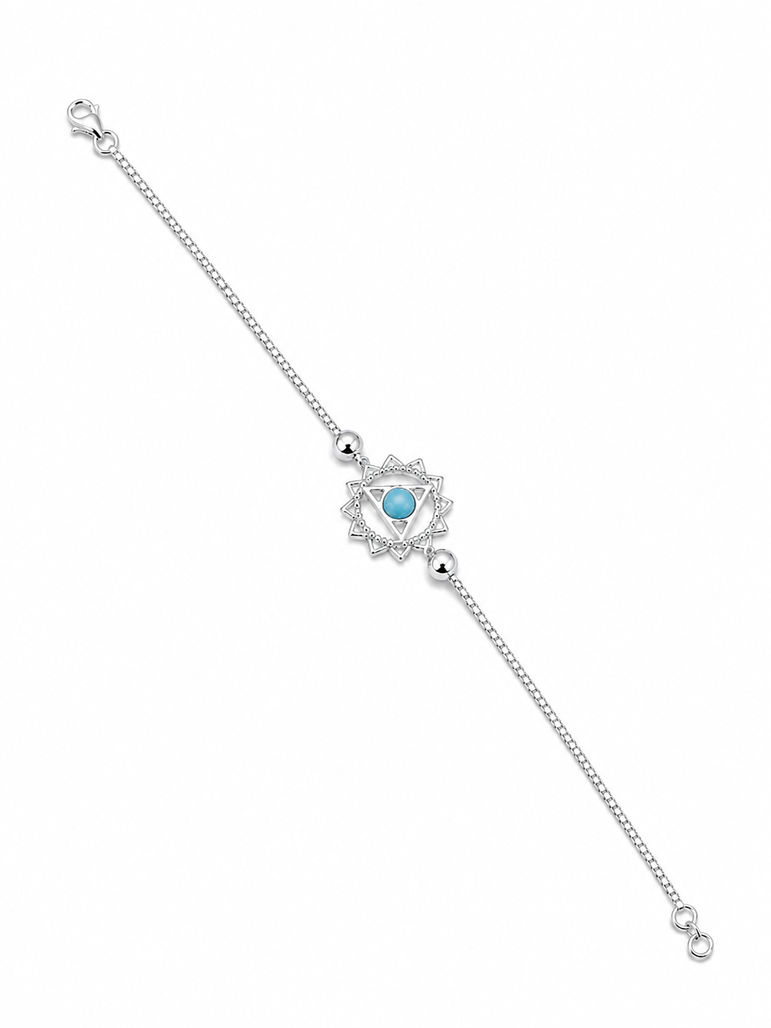 92.5 Silver Lapis Lauzali Chakra Rakhi