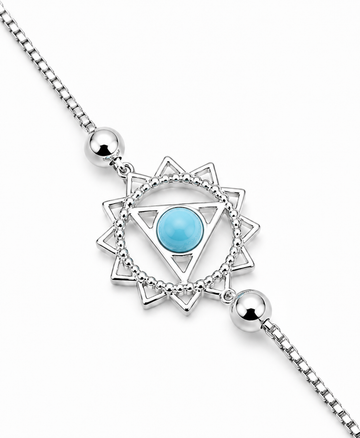 92.5 Silver Lapis Lauzali Chakra Rakhi