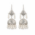 Pearl Jhumkas 925 Silver