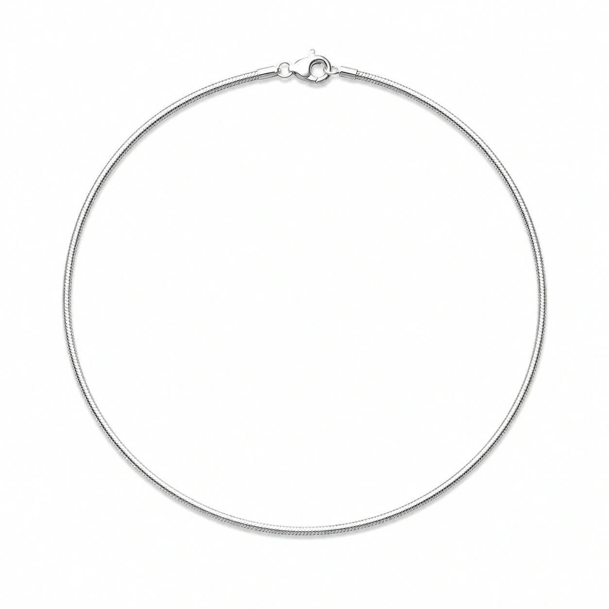 Sleek Choker Necklace 925 Silver
