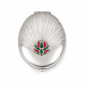 Lotus Kumkum Box with Meenakari Work | 925 Silver 56 Grams