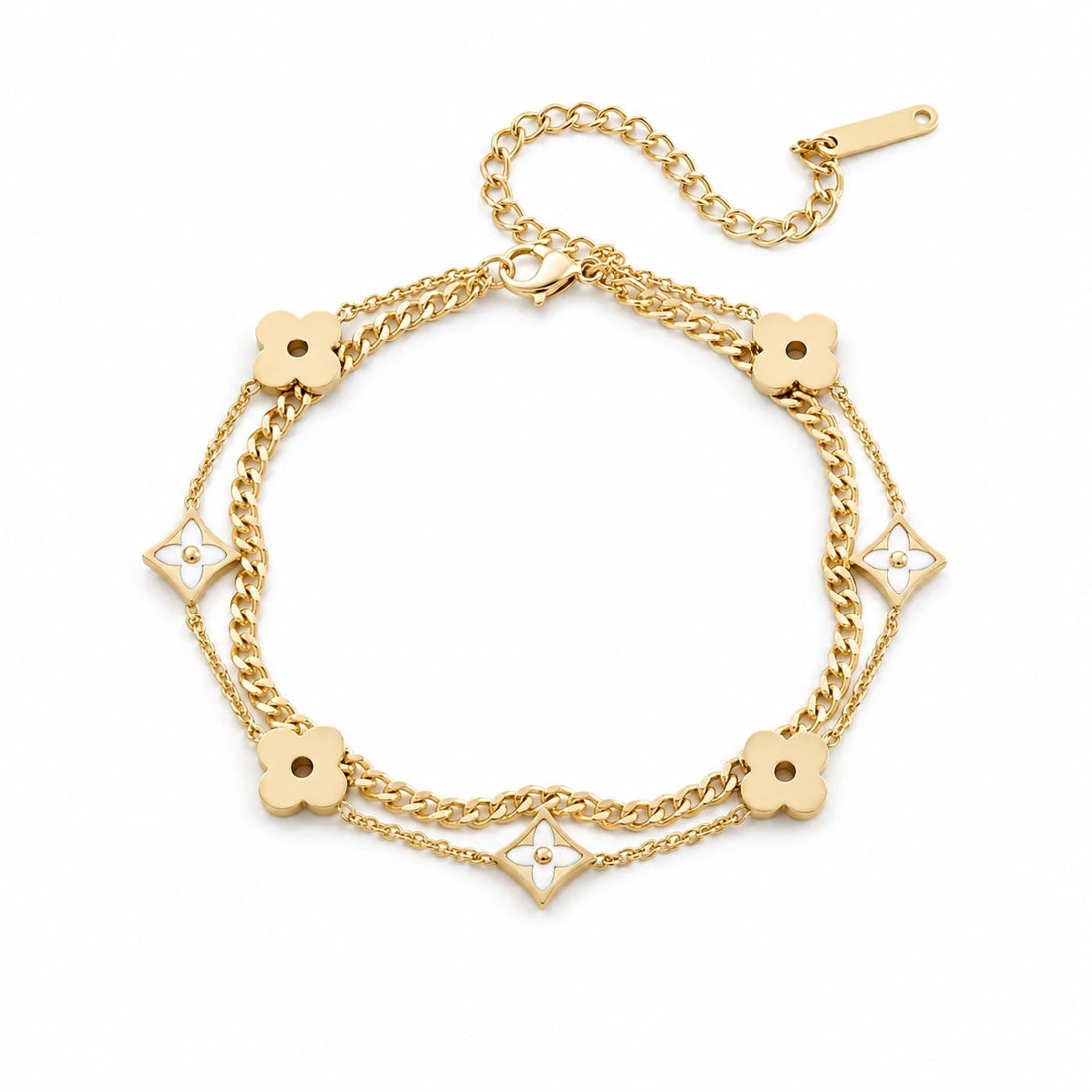 Vellure Duet Emblem Layered Bracelet