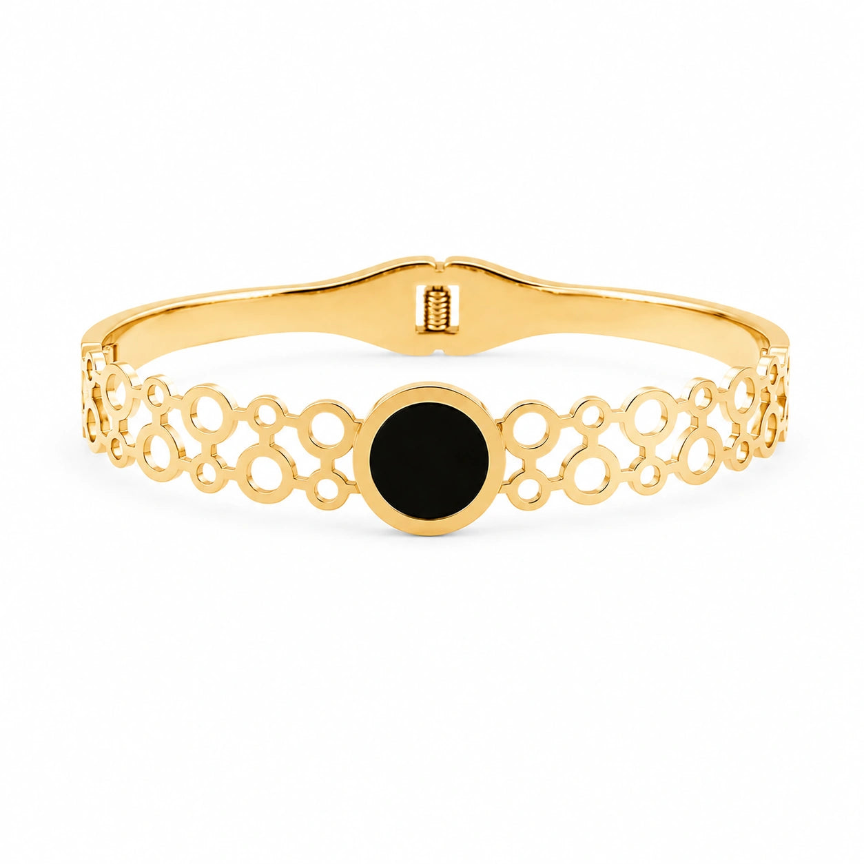 Noctra Halo Filigree Bangle Bracelet