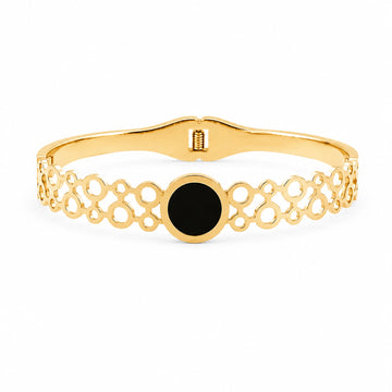 Noctra Halo Filigree Bangle Bracelet