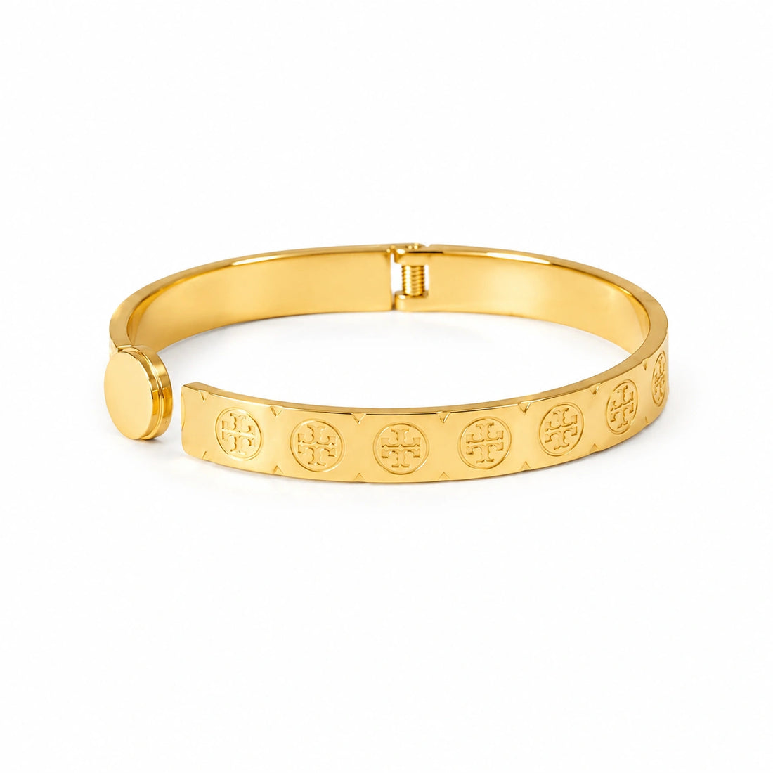 Aureon Medallion Lock Bangle