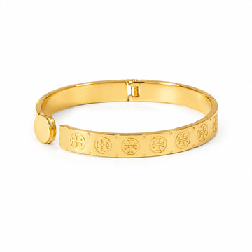 Aureon Medallion Lock Bangle