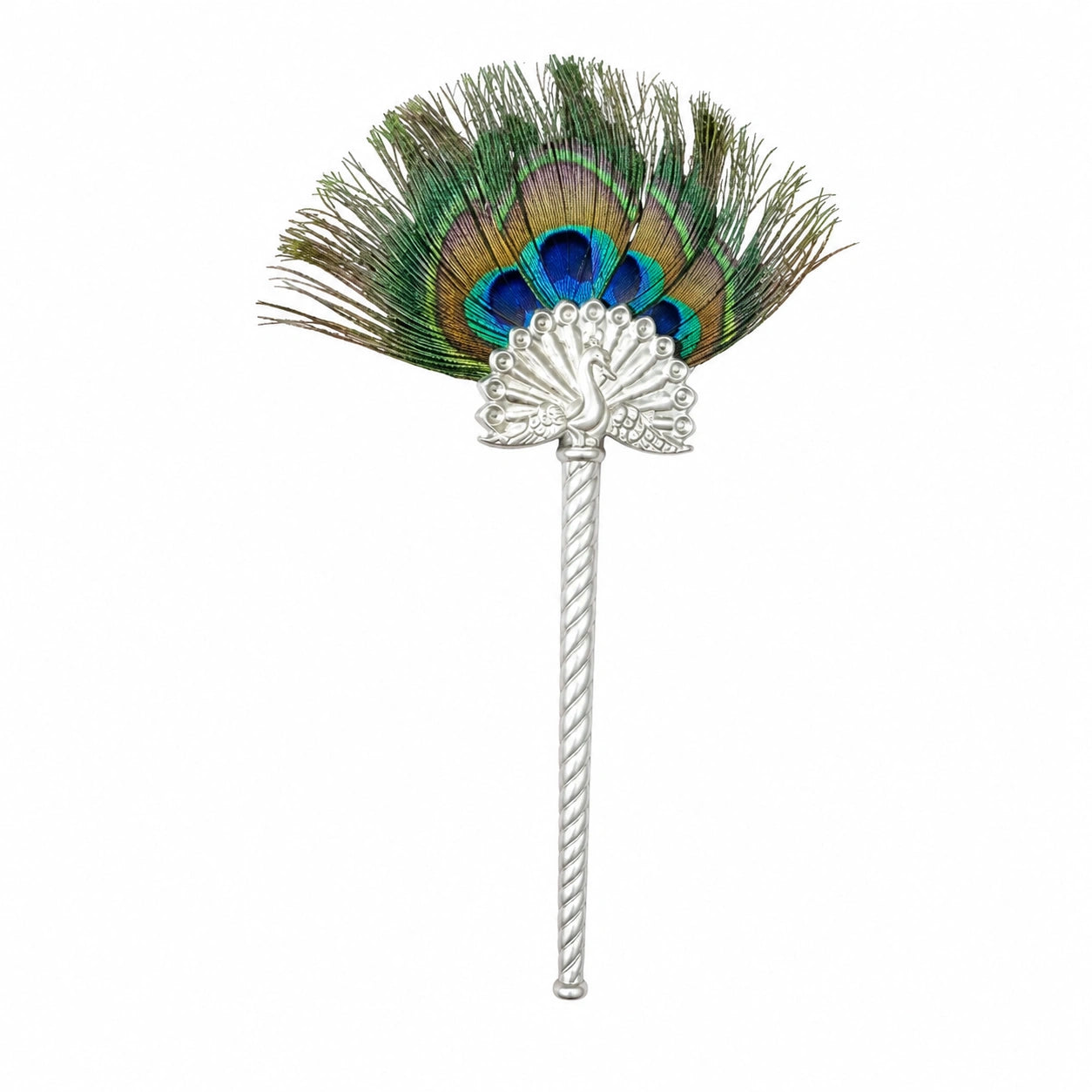 The Krishna-Priya 925 Silver Mor Pankh (9 Grams Silver)