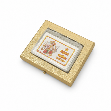Premium Small Hanuman Chalisa with Real 999  Silver Foil | Hindu Devotional Book | Ideal for Meditation, Chanting & Gift | Blessing for Strength and Protection