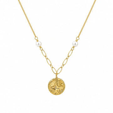 Flora Coin Necklace