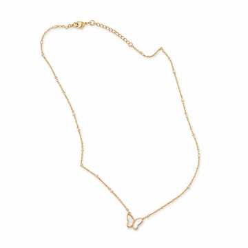 Mother of Pearl Butterfly Necklace